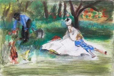 Drawing from Manet